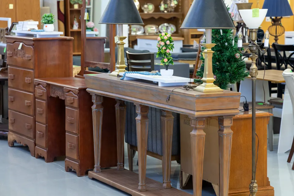 Furniture on display at HOB